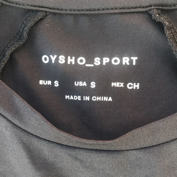 RARE Oysho Sport Logo-Strips Crop T-Shirt - Picture 4 of 9